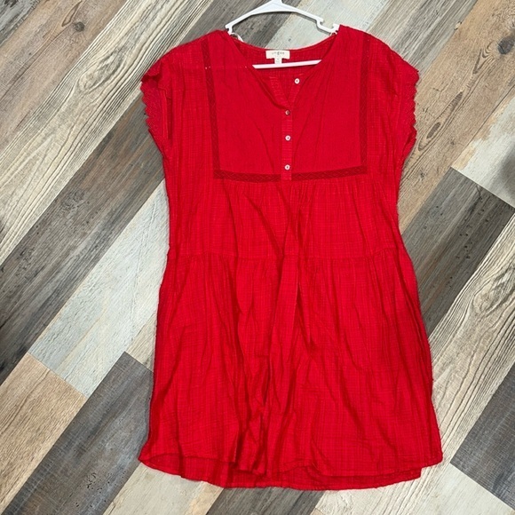 Red umgee peasant dress - Picture 1 of 6